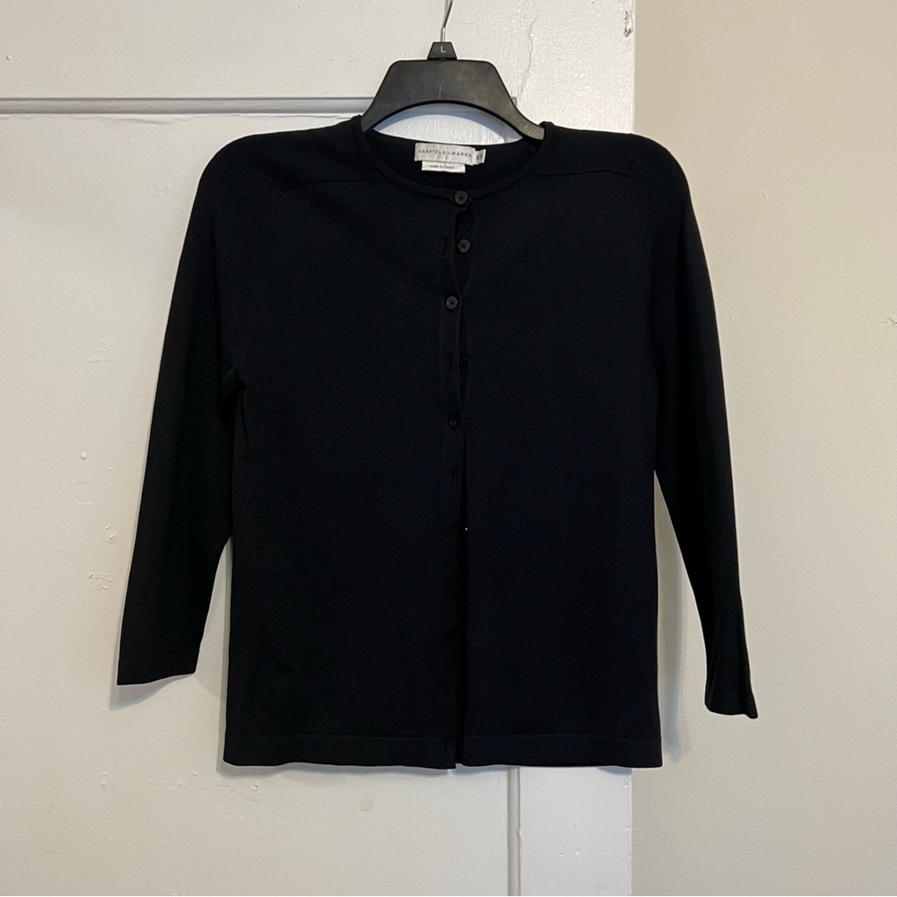 Black Button-Up Cardigan